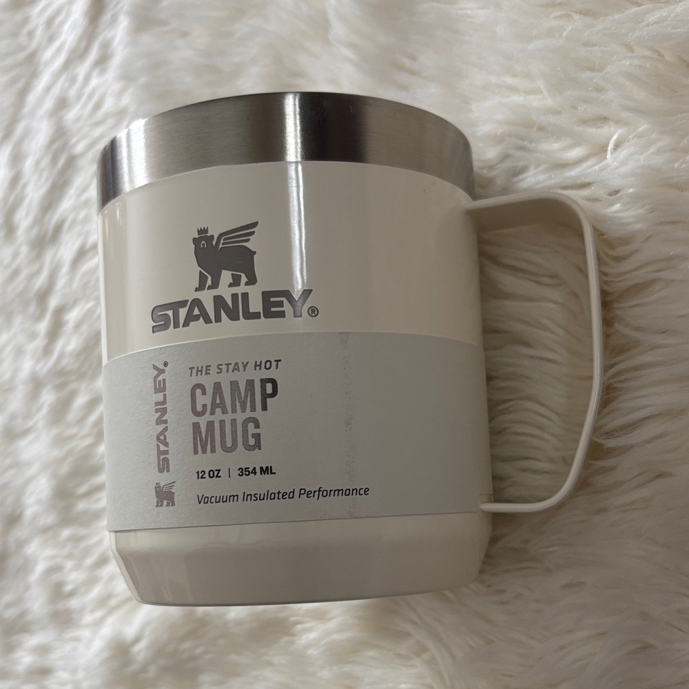 12 oz cream colored Stanley camp mug, brand new